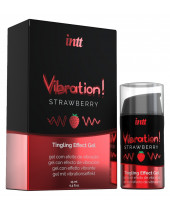 Stimulační gel Vibration! Strawberry 15 ml