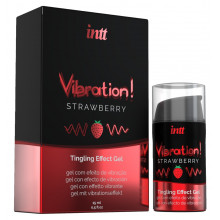 Stimulační gel Vibration! Strawberry 15 ml