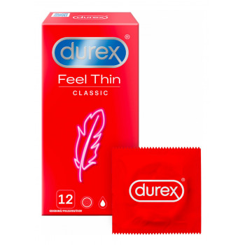 Tenké kondomy Durex Feel Thin 56 mm 12 ks